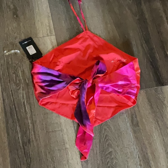 🌼FOR BUNDLE ONLY🌼Fashion Nova Off To Mykonos Scarf Top - Picture 4 of 10